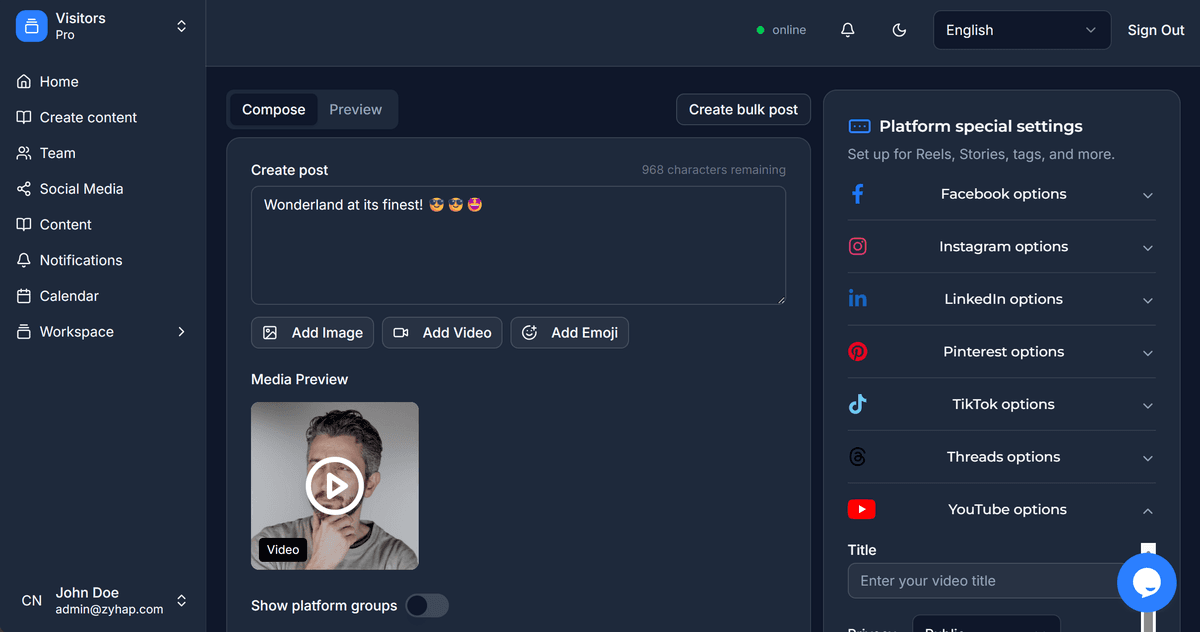 Create engaging social media content